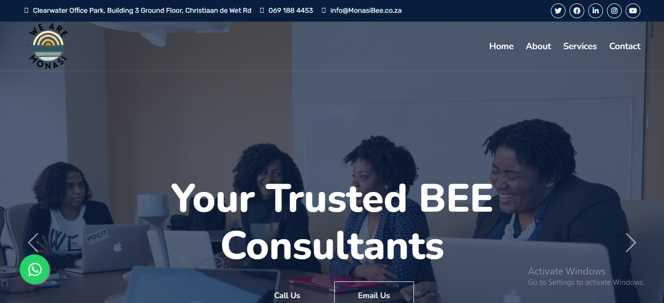 Monasi BEE Compliance Website