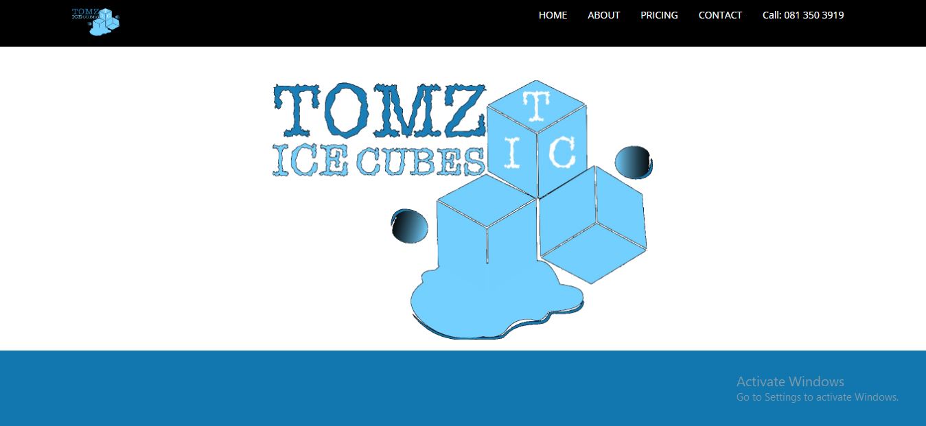 Tomz Ice Website
