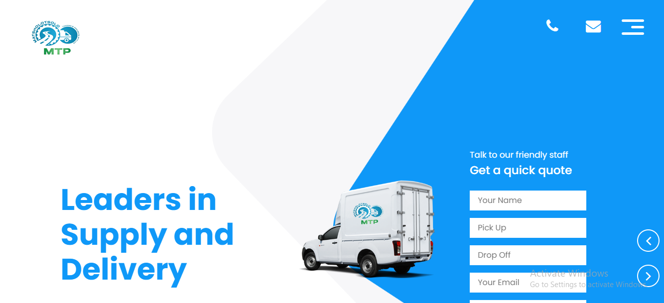 Matsholotsholo Logistics Website